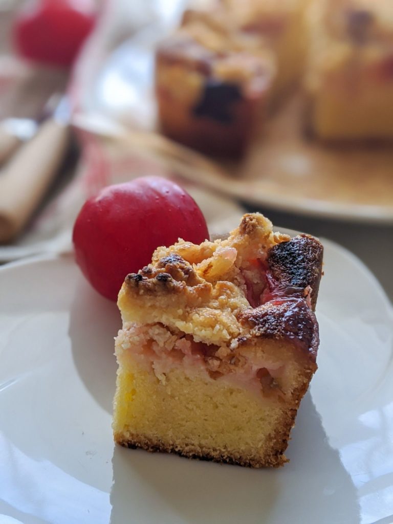 プラムのクランブルケーキ レシピあり 毎日美味しい季節のお菓子